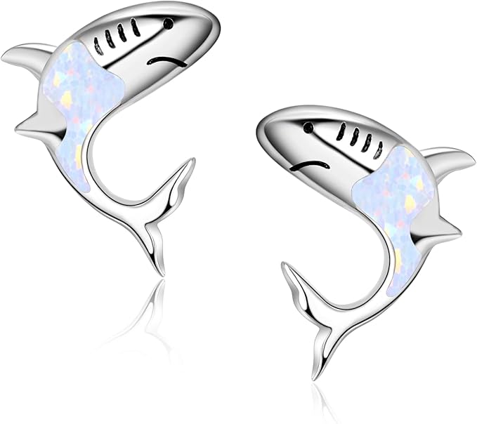 shark earrings