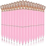 WAYTOSUC 12PCS Ballpoint Pens Set Bling Wedding Anniversary Crystal Metal Bling Ballpoint Pens Fancy Pens Birthday Bridal Shower Return Gifts for Women Girls School Pink Office Supplies(Pink,12)