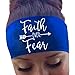 Produktbild Damen Stirnband, TTWOMEN Frauen Headwrap Twist Knoten Haarband Yoga Kopf Wickelt Sport Elastic Turban Gym Stretch Haar Zubehör (Blau)