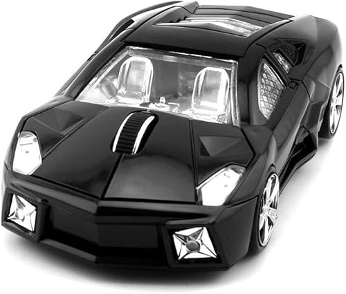 Miniatura 2 de Ratón inalámbrico 3D para coche deportivo Ratón óptico para computadora, mouse ergonómico para computadora portátil de escritorio para LBJN