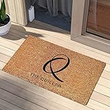 Photo Gallery lettera q welcome mat monogram iniziale personalizzato nome interno esterno ingresso cocco coir asciugatura rapidamente naturale resistente alle macchie regali di nozze 40x60cm Photo Gallery lettera q welcome mat monogram iniziale personalizzato nome interno esterno ingresso cocco coir asciugatura rapidamente naturale resistente alle macchie regali di nozze 40x60cm