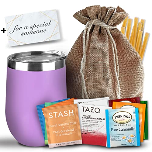 Bellina Tea Gift Baskets for Women and Men - Herbal