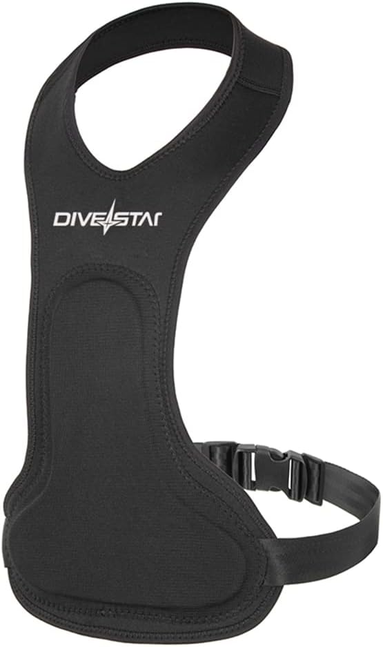 DIVESTAR Neoprene Spearfishing Chest Pad for Men Women,Chest Loading Pad Protective Speargun Top Diving Vest for Fishing Hunting Scuba Spearfishing