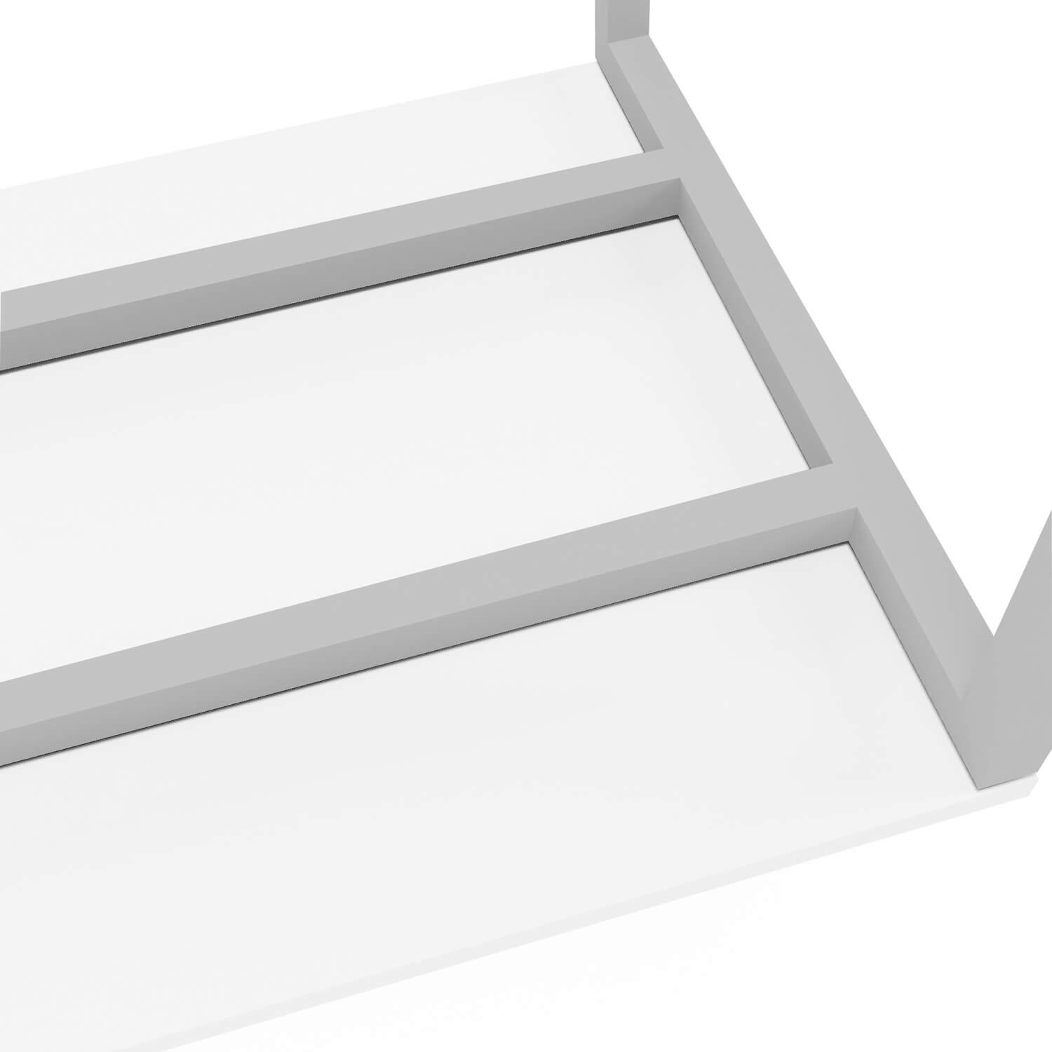 Tavolo professionale per riunioni 80 x 80 cm NOVA U bianco telaio argento 4-6 PERs. Tavolo da riunione tavolo da riunione