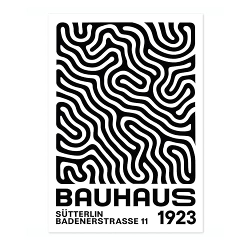 Tirage d'art illustration colorée style Bauhaus pour sublimer votre maison