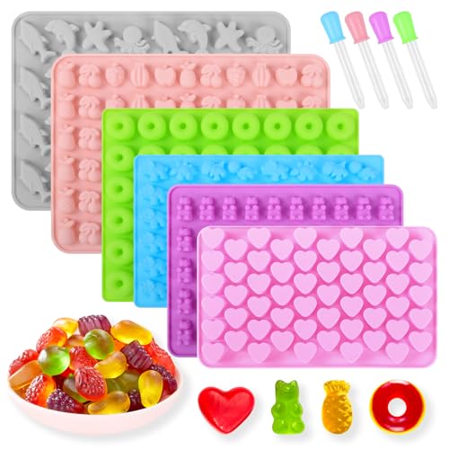 BELICOO 6 Pcs Silicone Chocolate Molds