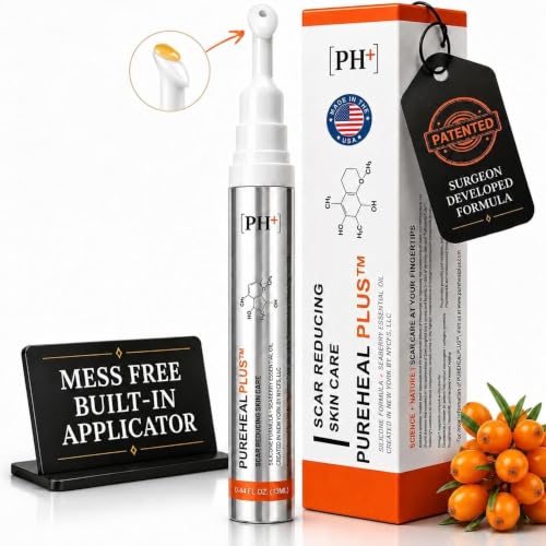 Patented Silicone Gel for Scars, Surgery, Burns & Acne 13g - Surgeon-Trusted Scar Removal Cream for Surgical Scars, Old & New Scars, C-Section, Keloids, Stretch Marks, Made in USA