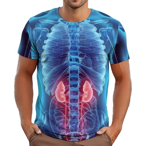 T-shirt en coton col en V pour homme coupe classique confort