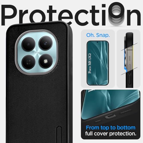 Image of Jkobi Rubberised Back Cover Case for Poco M8 5G (Textured Grip Design | Micro-Fiber Cloth Inside | Slim and Light Weight | Soft Touch and Feel)