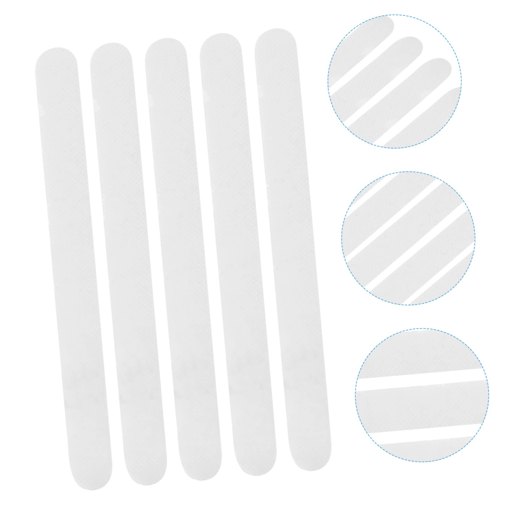 FONDOTIN 30pcs Transparent - Bath Stickers Adhesive Treads for Bathtubs Showers Stairs and Floors Safety Traction Smooth