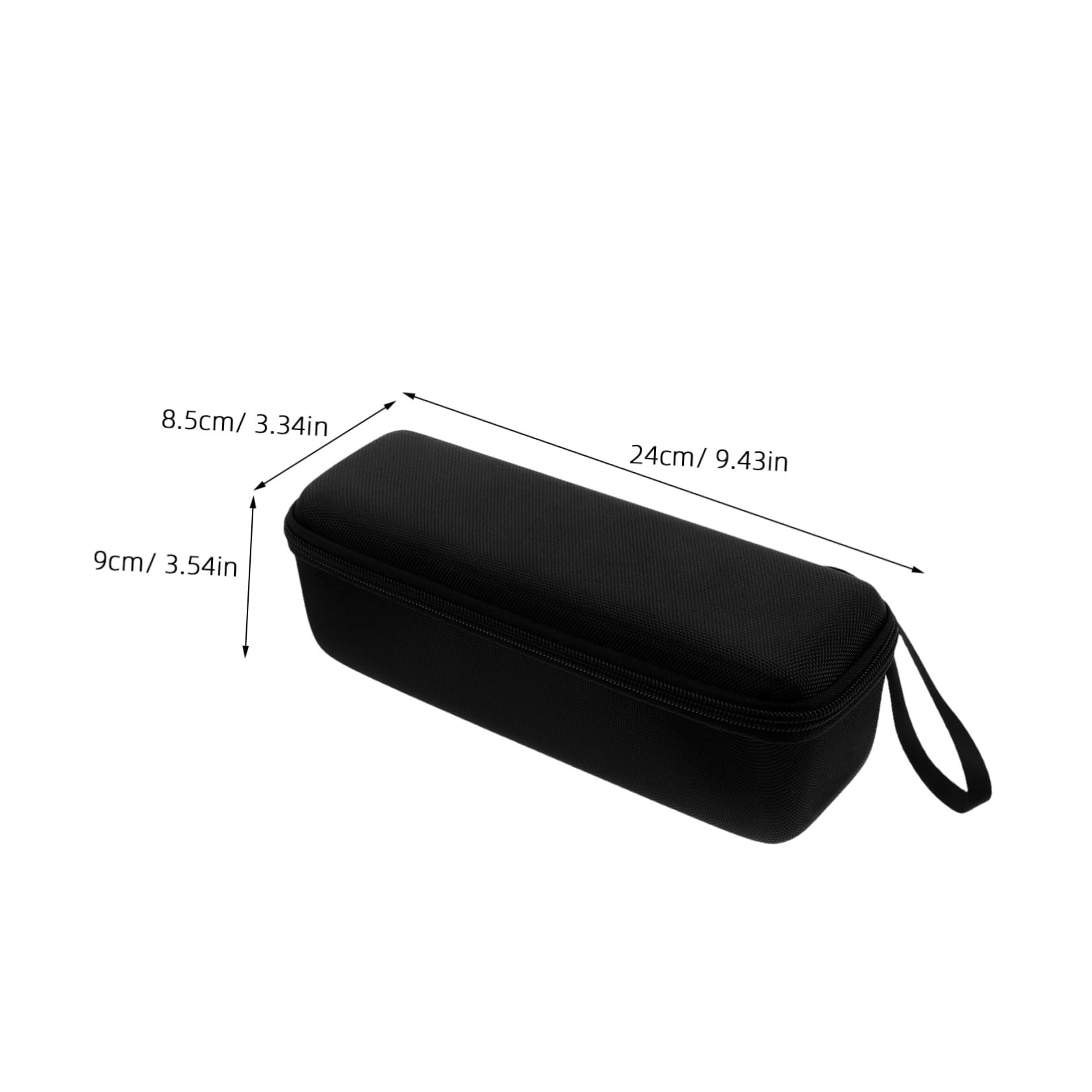 VANZACK Speaker Sleeve Cloth Speaker Travel Container Speaker Storage Container Black Metal Speaker Carrying Container