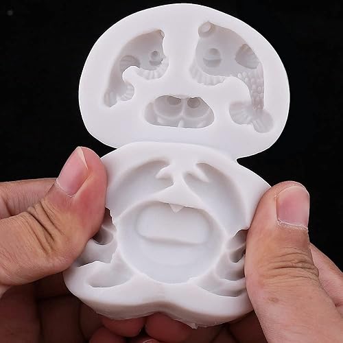 Miniatura 8 de Molde de silicona para fondant para chocolate, 3D, delfín, cangrejo, pescado, herramientas de decoración de tartas, accesorios para hornear