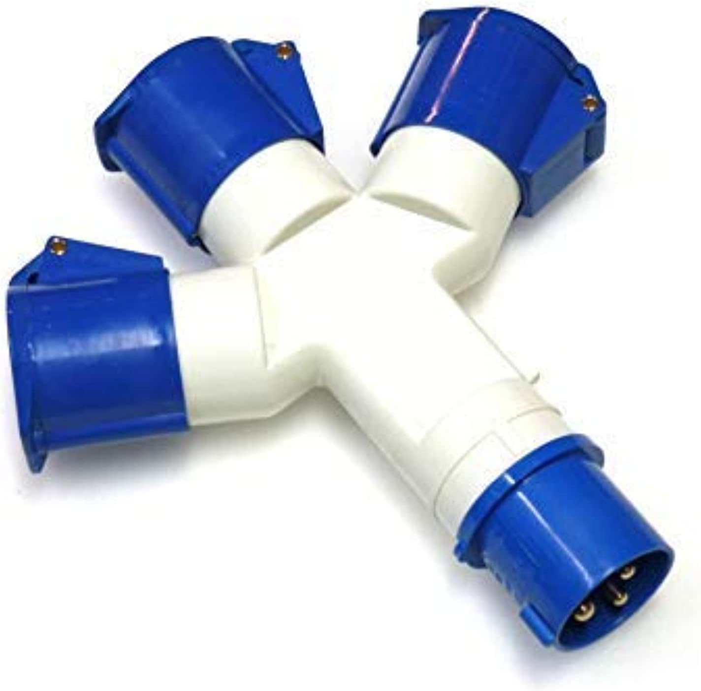 Krisstop 16/3 Pole 3 Way Splitter Industrial Female Plug IP 44 for Industrial use Genuine Quality from Fulfilled by Light House