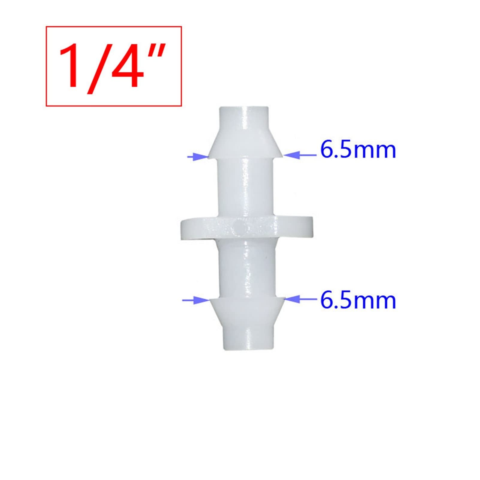 Raccord de Tuyau D'Arrosage 1000 Pièces 1/4 Pouce 1/8 Pouce Connecteur de Tuyau D'Arrosage Arrow Dropper Adaptateur de Tuyau Cannelé Droit Pour Tuyau D'Arrosage Mini Système D'Irrigation Gou