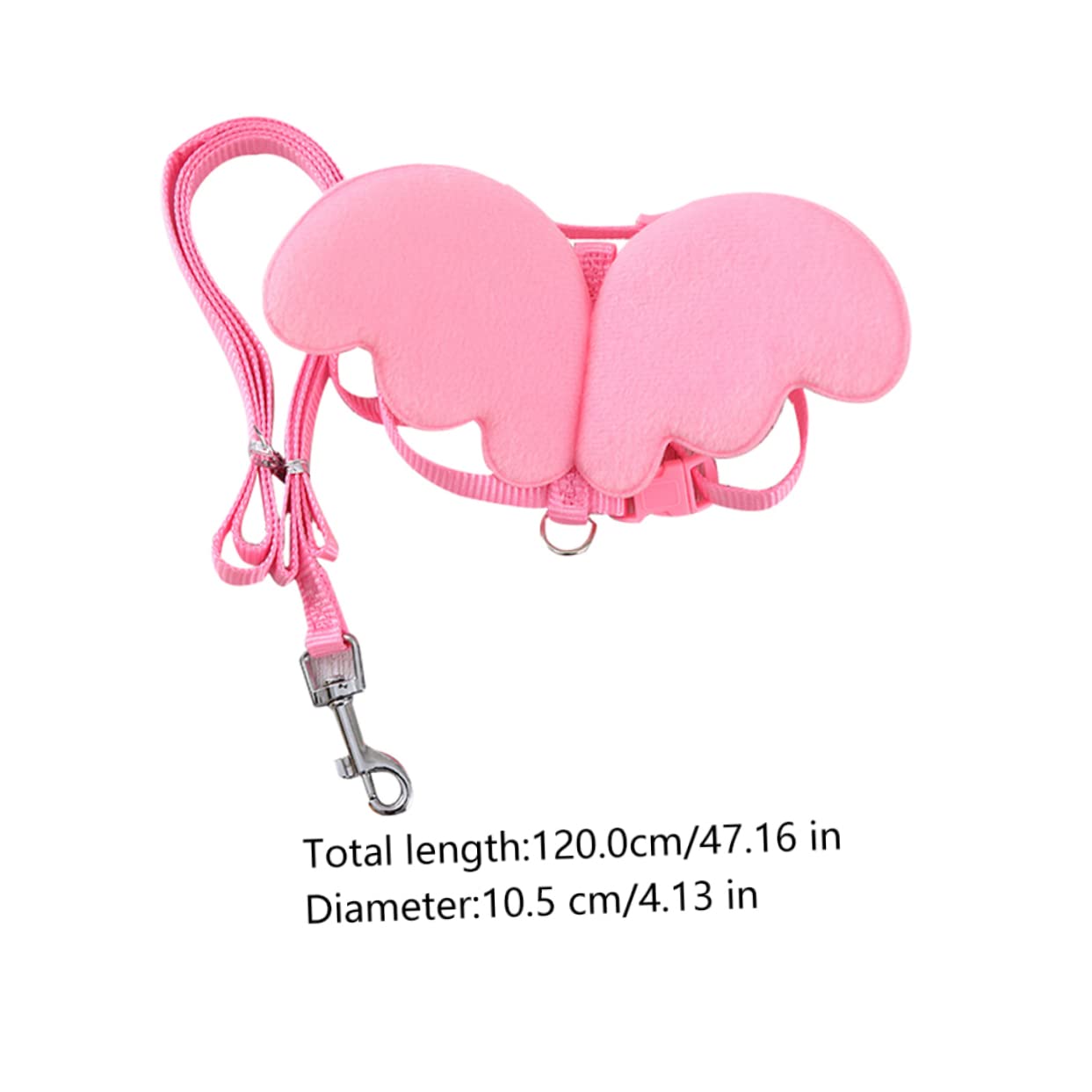 Happyyami 1Pc Adjustable Traction Rope for Pet Ducks Pink Harness Leash for Outdoor Walking and Training Breathable Vest Design for Daily Wear and Festivals