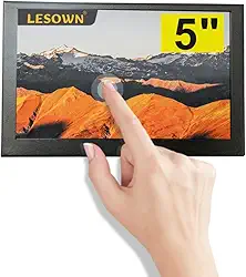 Mini Monitor Hdmi 5" Ips Tela Pequena Portátil 800X480 Lcd Touch Capacitivo Caixa De Metal Alto-Falantes Duplos Para Pc