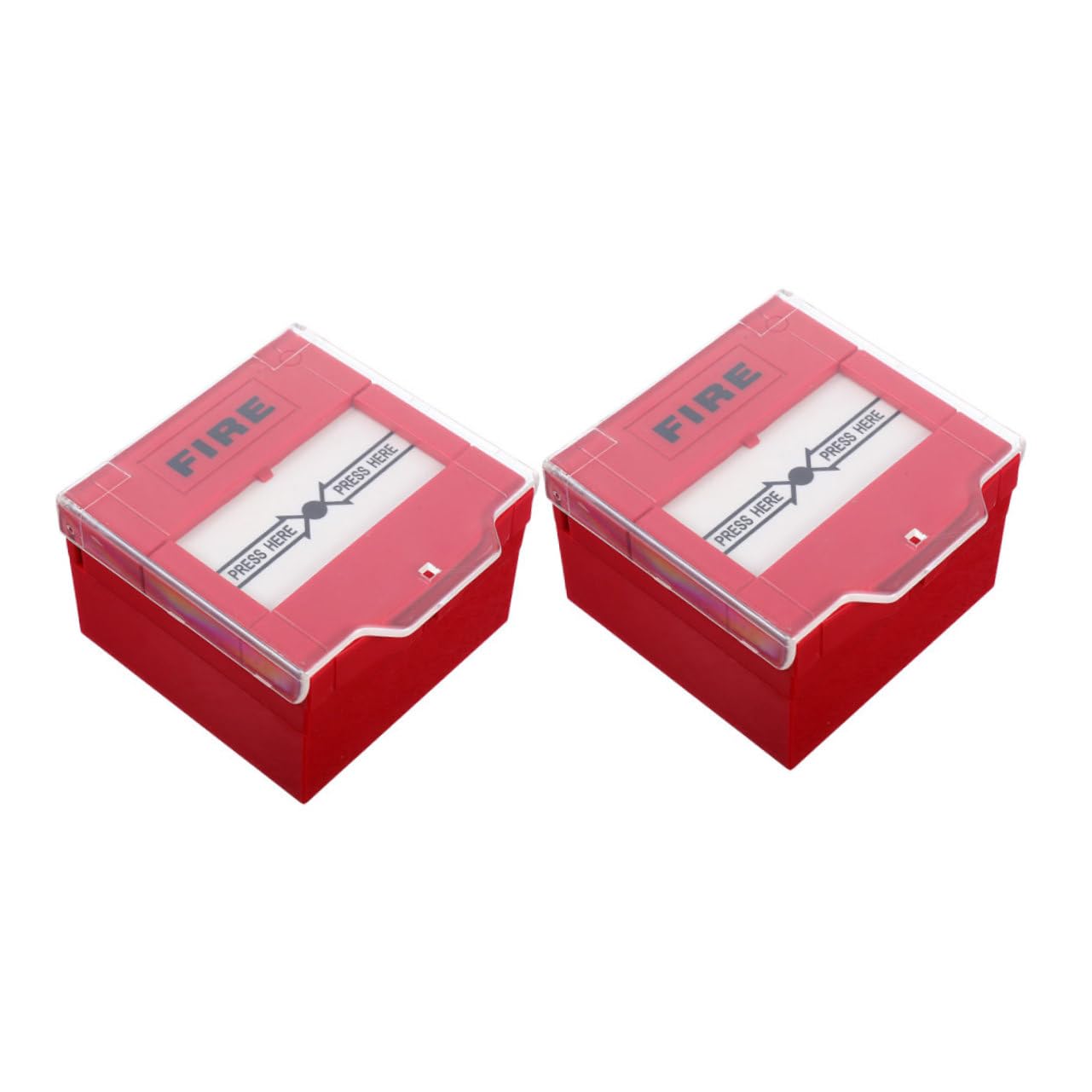 LIFKOME 2piezas Botón De Alarma De Incendio Rojo Manual con Reinicio para Emergencias Fácil Instalación y Respuesta Rápida Compatible con Sistema De Alarma para Casa Oficina y Hotel
