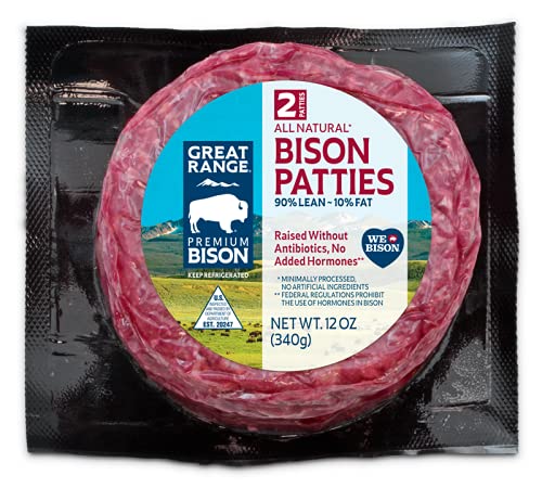 GREAT RANGE BISON Great Range Patties, 12 OZ