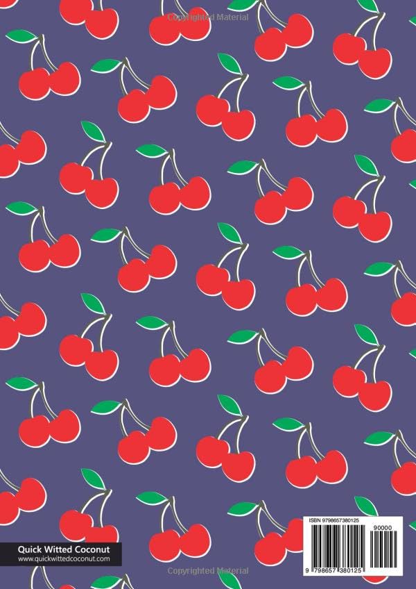 Sweet Cherry Notebook - A4: (Purple Edition) Fun notebook 192 lined pages (A4 / 8.27x11.69 inches / 21x29.7cm) - Image 2