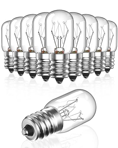 Bonlux Ampoule E14 Lampe Sel, Ampoule four 300 Degré, Ampoules Frigo 10W, Petite Ampoules four Réfrigérateur, Machine a Coudre 240V, Intérieur, Blanc Chaud...