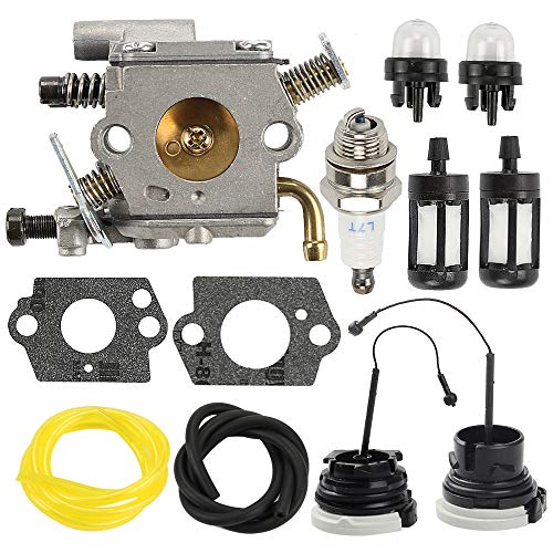 Butom C1Q-S126B Carburetor Carb for MS200 MS200T 020T MS 200 MS 200T Chainsaw Replace 1129 120 0653 with Fuel Filter Line Cap