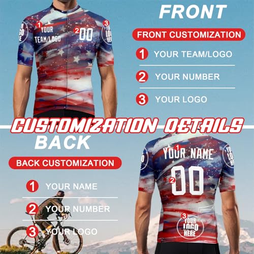 Custom Men's Cycling Jersey Style 1