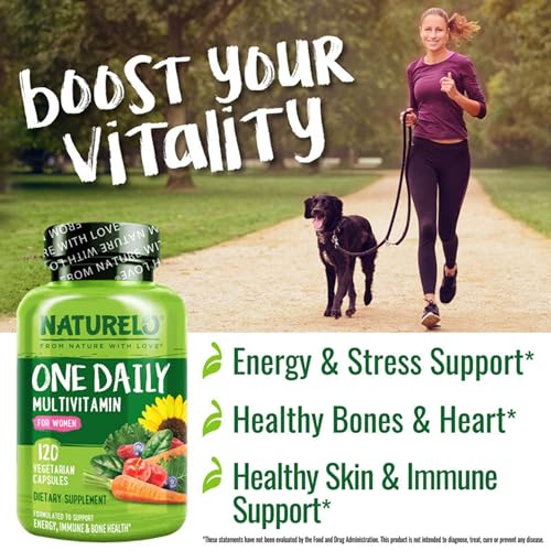 NATURELO One Daily Multivitamin for Women w/Vitamin B12, 120 Count - Image 5