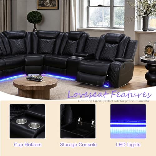 Nervlox Power Sectional Sofa