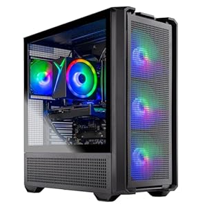 Skytech Gaming Edge Gaming PC, AMD Ryzen 5 5500 3.6GHz, NVIDIA RTX 5050 8GB, 1TB NVMe SSD, 16GB DDR4 RAM 3200, 650W Gold PSU, Wi-Fi, Win 11, Desktop