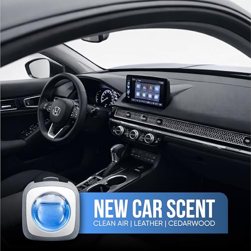 Image of Air Jungles New Car Scent Car Air Freshener Vent Clip 6 Ct, Long Lasting | Up to 180 days, Natural Essential Oil, Car Fragrance Accessories for Women and Men, Odor Eliminator, 4 mL Each