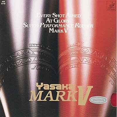 Yasaka Mark V Classic Table Tennis Rubber (Max, Red)