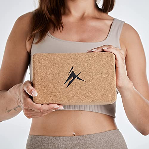 g.o.a.t Yogablok, kurk, yogablok, kurk, set van 2 van natuurkurk, yogablok (7,5 cm x 14 cm x 23 cm), milieuvriendelijk, antislip - Image 4