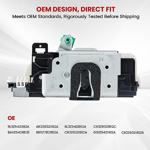 Image of SYERAL Front Right Passenger Side Power Door Lock Latch Actuator Compatible with 2009-2014 F-150, 2010-2014 Mustang, 11-19 Explorer, 13-19 Taurus 10-14 Lincoln Mark LT Replacement# 9L3Z-5421812-A