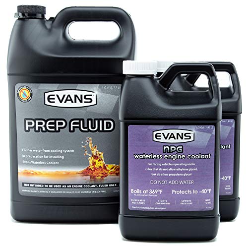 Evans Coolant EC42001 EC10064-2 Prep Fluid and NPG Race Track Specialty Coolant, 2 Gallon Combo Pack