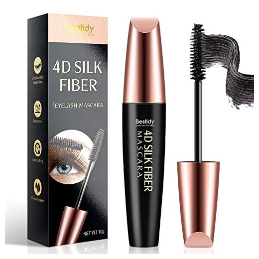 4D Silk Fiber Lash Mascara, Fiber Mascara, 4D Silk Fiber Eyelash Mascara, Best for Thickening & Lengthening, Waterproof, Long-Lasting, Lasting All Day, Waterproof, Smudge Proof Eyelashes