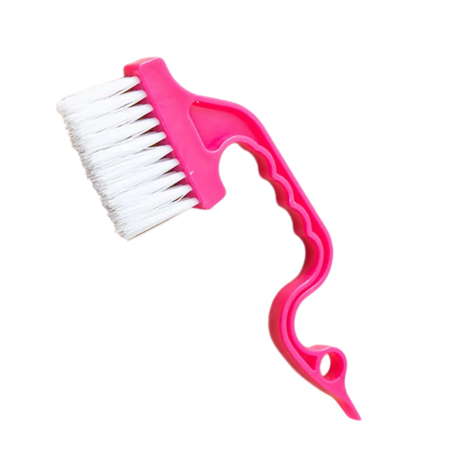 Ergonomic Narrow Space Tool with Flexible Edges Multi-Surface Brush for Grout & Tracks Crevice Cleans Brush