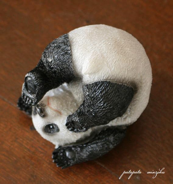 Amazon.co.jp: パンダ でんぐり返し パンダの置物 宙返りオブジェ 置物