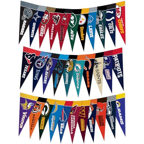 Rico Industries NFL Football Complete 4' x 9' Felt Mini...