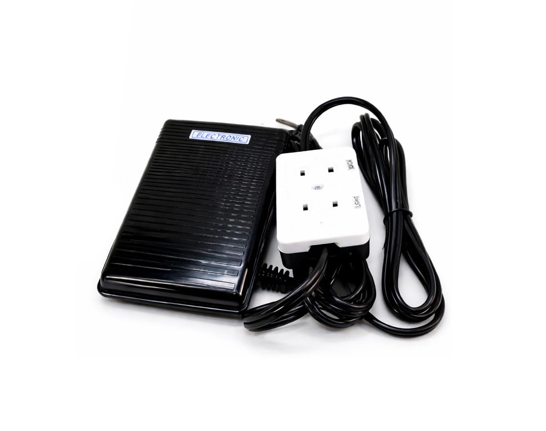 Pedal de control de pie universal para máquina de coser con motor y bloque de luz FC-143 | Controlador de potencia de repuesto para Brother Singer Janome