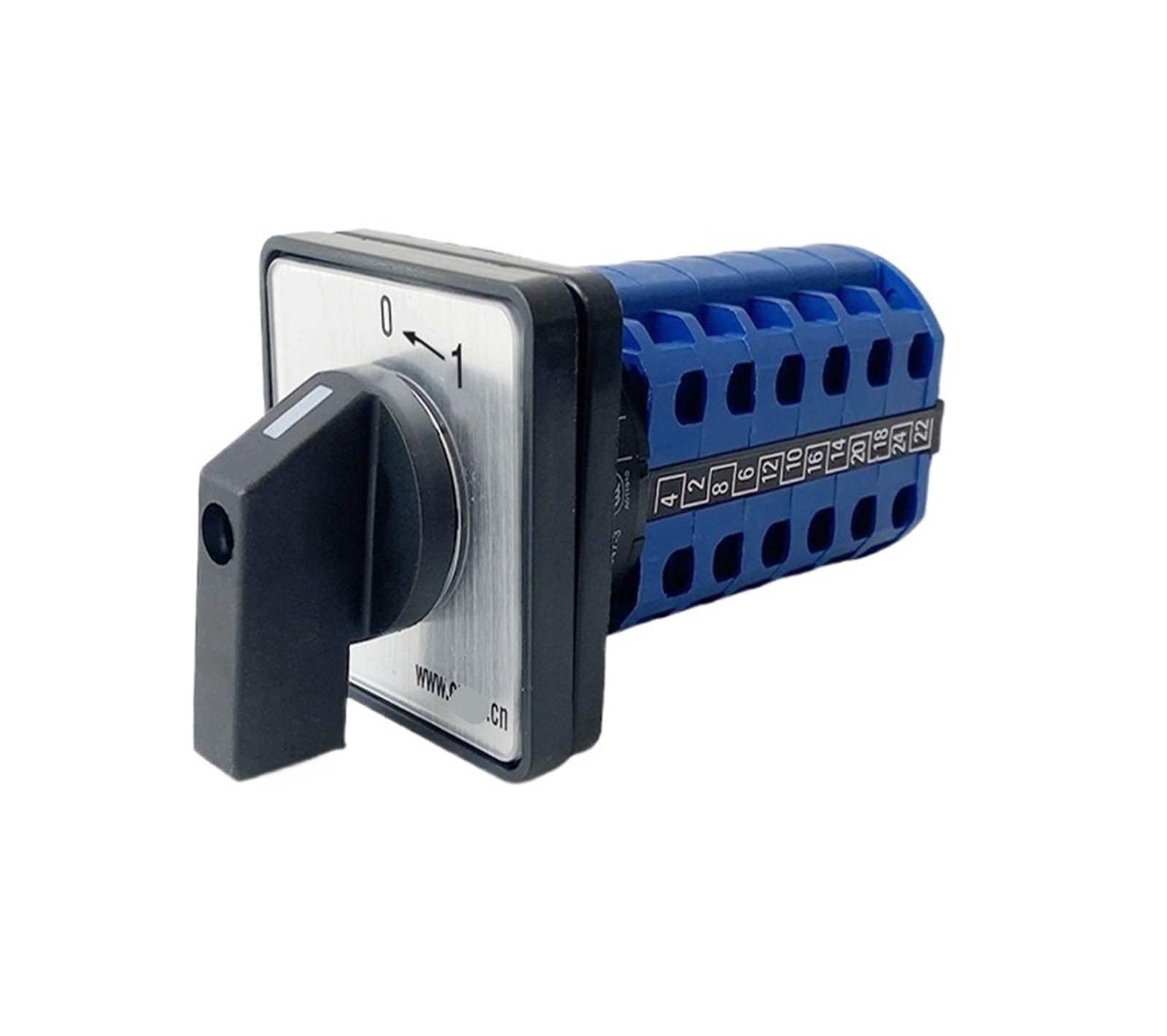 YWZVBSDCS 0-1 Reset OFF-ON Rotary Cam Switch Two Positions 690V 20A Changeover Power Control LW28 LW26-20(1P 4Terminals)