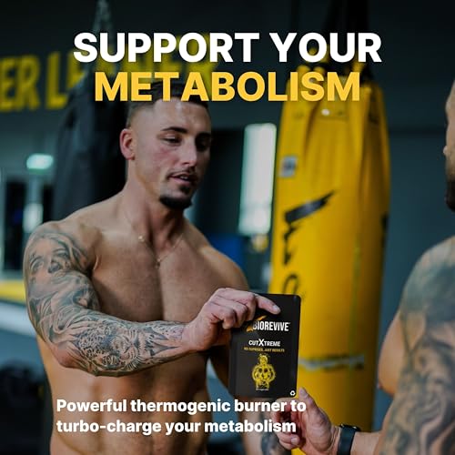 Biorevive Cutxtreme Thermogenic Fat Burner Supplement 780mg Vegan Capsules with L-Carnitine, Green Tea, B Vitamins and Caffeine Energy, Metabolism and Focus Support, Pre Workout for Men and Women - Image 3