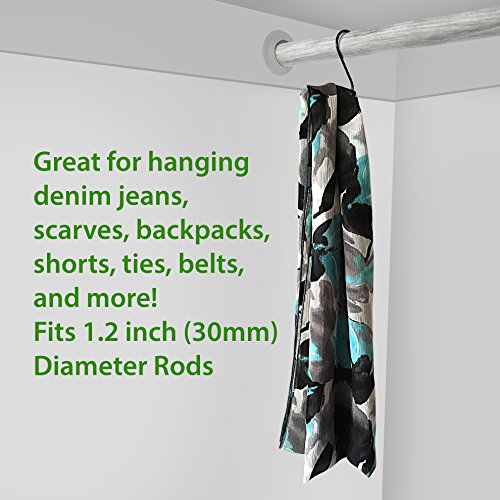 Premium Steel S-Hook, 3.5 Inch, Black, Utility Hooks for Hanging Pots, Pans, Mugs, Clothing, Tools, Planters, Flower Baskets, Wind Chimes, Bird Feeders and More!