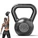 PROIRON Kettlebell Professional Kugelhantel aus Gusseisen, 8kg Gewichten Guss Schwunghantel Kugelgewicht Krafttraining - Schwarz Kettlebells