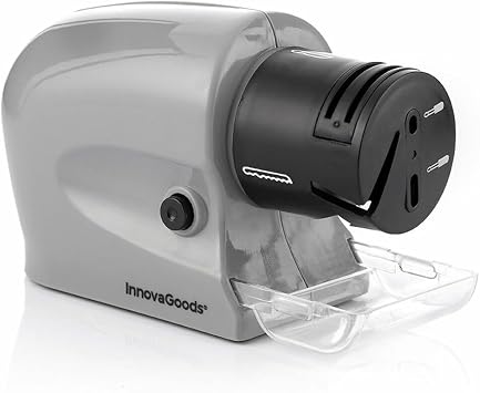 InnovaGoods Multifunctional Electric Sharpener 6 in 1 ESharp, sharpens your knives and tools quickly and easily, with 6 interchangeable heads, perfect for the home and workshop.