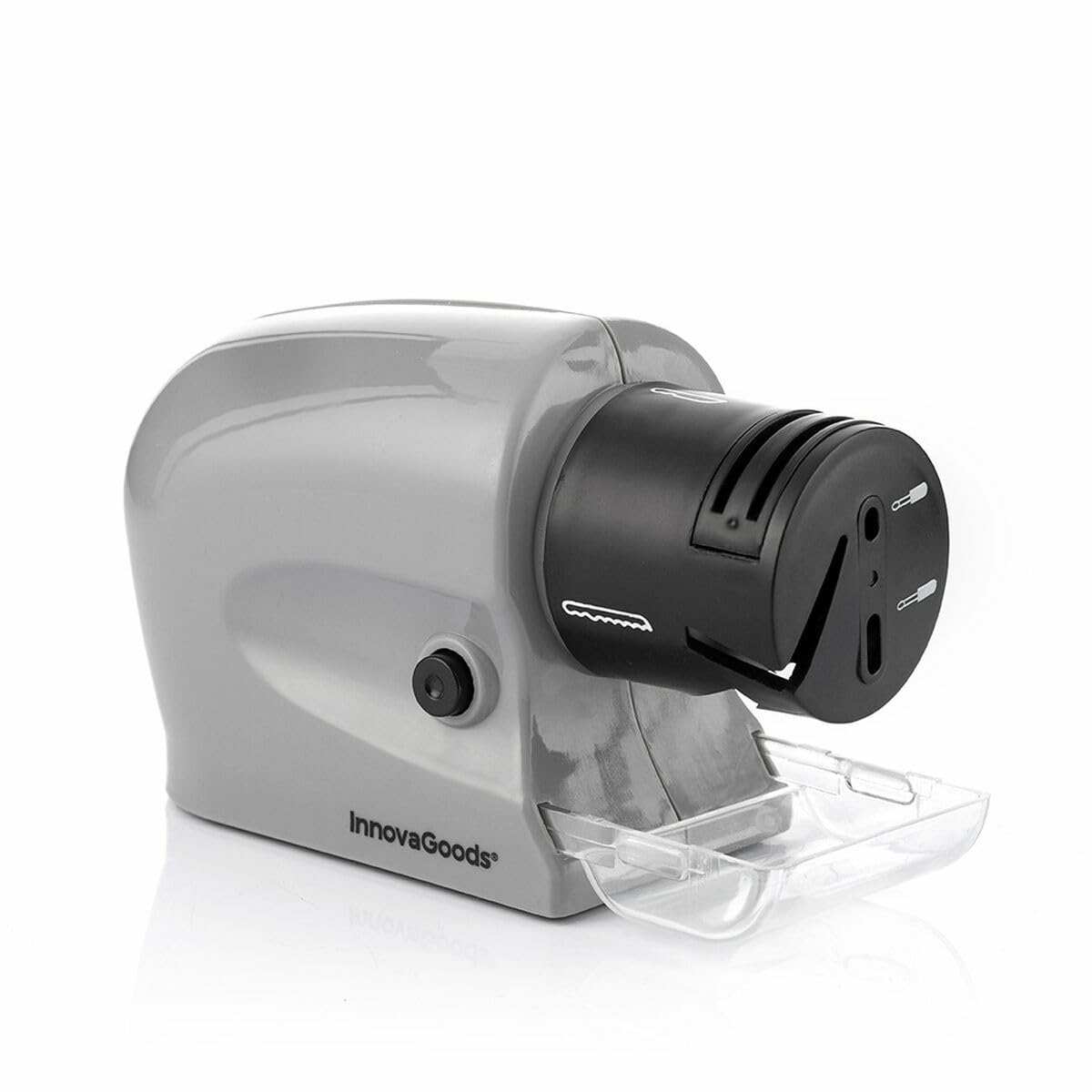 InnovaGoods | Afilador de cuchillos eléctrico multiusos 6 en 1 Esharp | Gris