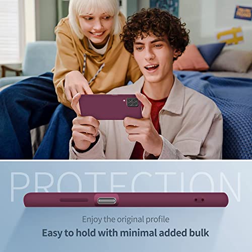 Image of DIZORO Liquid Silicone Soft Back Cover Case for Mi Redmi Note 9 Pro /Redmi Note 9 Pro Max /Note 9 Pro Max /9S /Poco M2 Pro /Redmi Note 10 Lite [Wine]