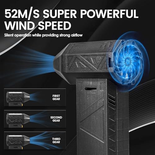 Image of CLOUDSALE Mini Super Jet Blower, 130000 RPM Cordless With Infinite Speed Adjustment, Portable Hand Held Powerful Fan for Cleaning Car & Home Appliances