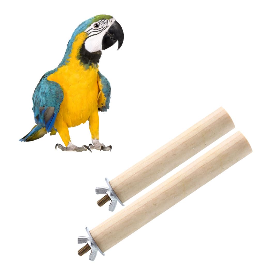 Sage Square Natural Wooden Bird Perch Set - 6 & 12 inches | Ideal for Exercise, Play, Training, Enhance Cages & Prevent Foot Problems | Suitable for Finches, Parrot, Budgies, Cockatiel| Pack of 2 (B0CPDPFQ4M) Amazon Price History, Amazon Price Tracker
