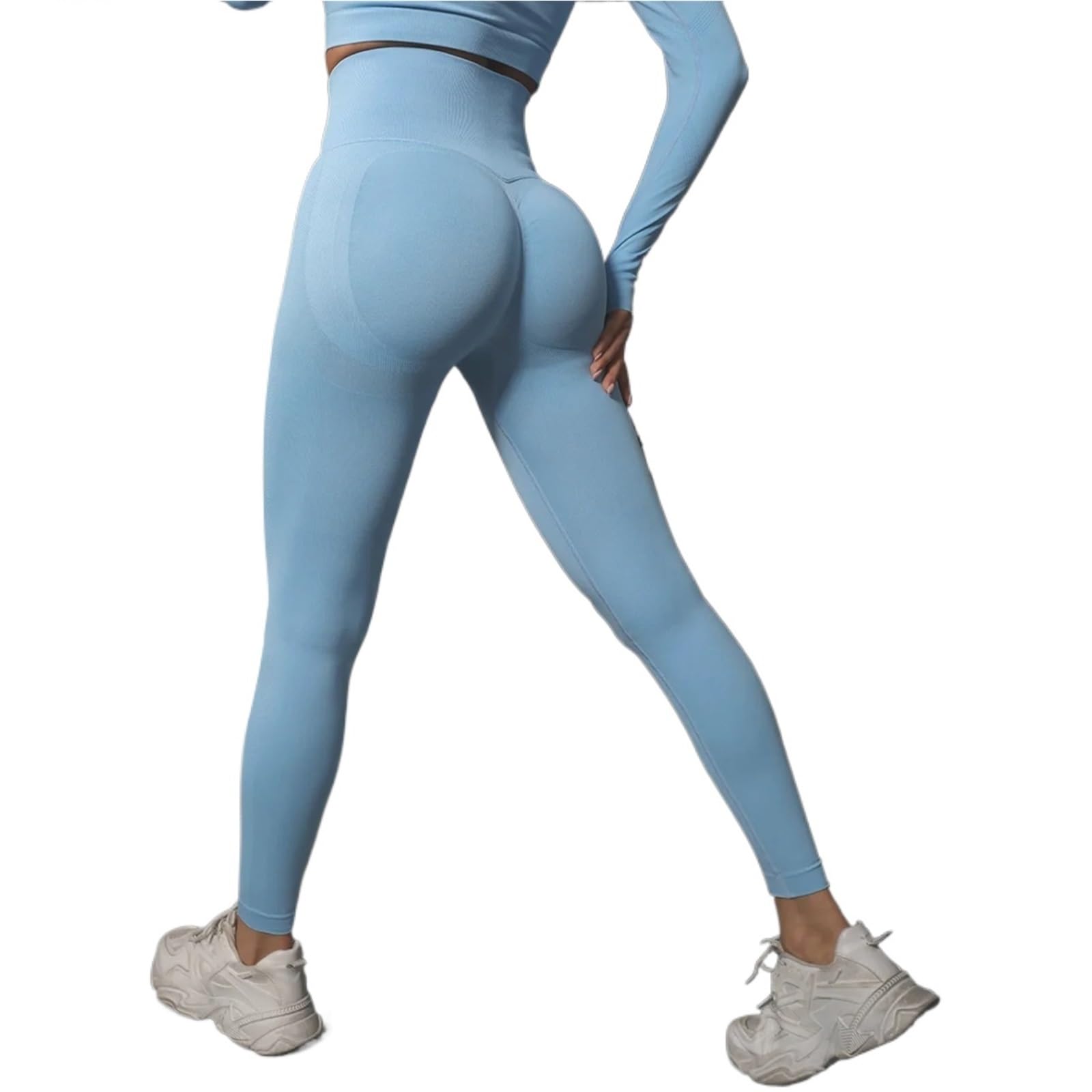 Damskie legginsy do jogi biodra podnoszenie siłowni bezszwowe spodnie sportowe wysoka talia fitness bańka pośladki trening bieganie
