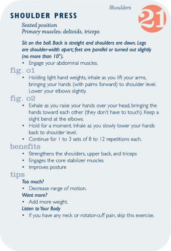 The Fitness Ball Deck: 50 Exercises for Toning, Balance, and Building Core Strength